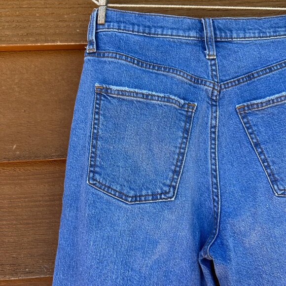 Universal Thread High Rise 90s Straight Button Up Blue Jeans Size 8 - Picture 13 of 14